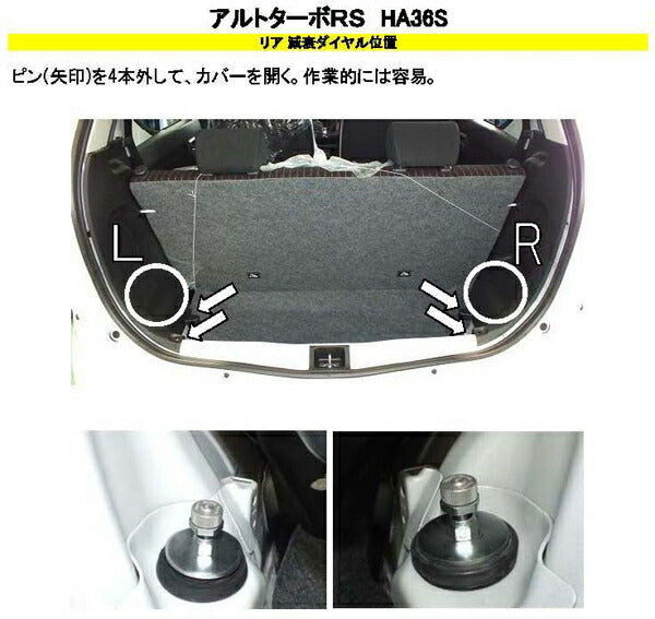 RS-R Best☆i C&K Flexible Adjuster スズキ アルトターボRS HA36S 2015/03〜 FA124B