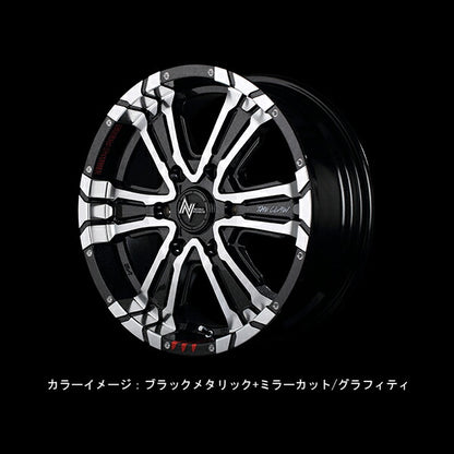 MID(マルカサービス) NITRO POWER/CROSS CLAW GRAFFITI EDITION 【17×7J 5-114 INSET40】 トヨタ ハリアー 60系 2013/12〜2017/06