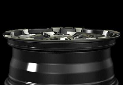 MID(マルカサービス) NITRO POWER/DERINGER 【17×7J 5-114 INSET42 セミグロスブラック】