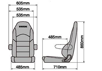BRIDE DIGO III LIGHT CRUZ 汎用品 D44GSN