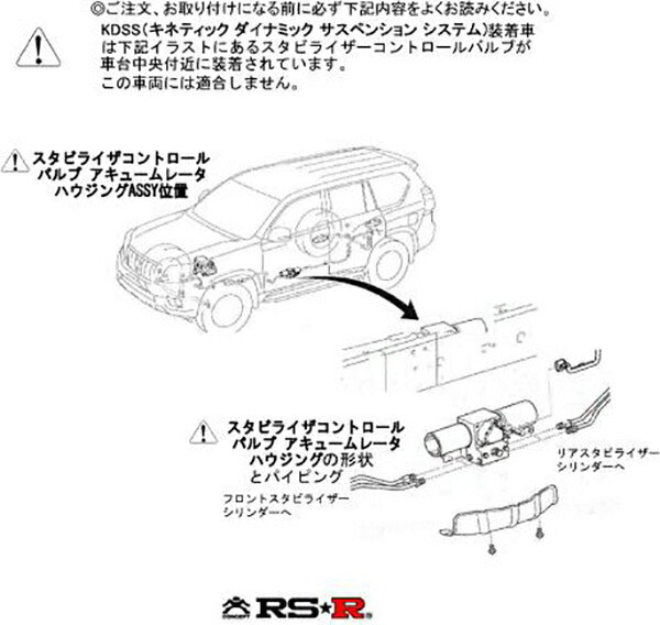 RS-R RS★R DOWN トヨタ ランドクルーザープラド GRJ150W 2009/09〜 T561WR