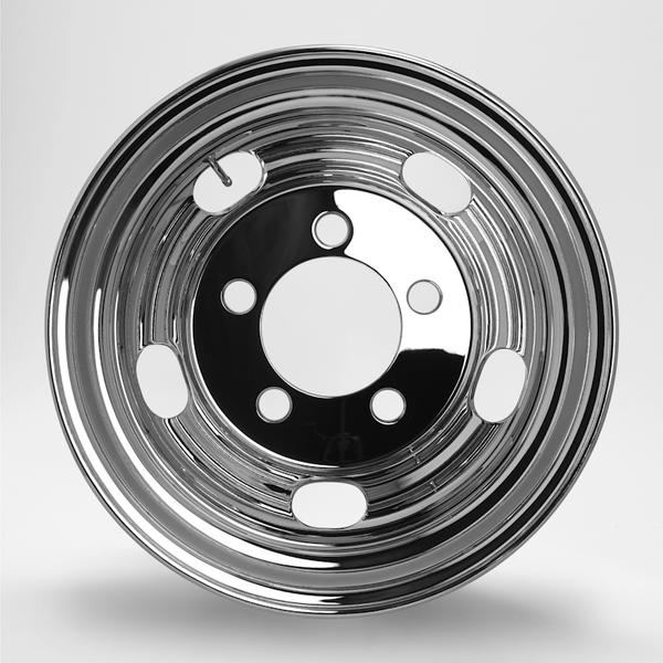 ダイナ デュトロなど トラック・バス用ホイール 1本 リア DOT-X メッキ