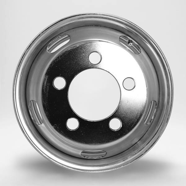 ダイナ デュトロなど トラック・バス用ホイール 1本 リア DOT-X メッキ