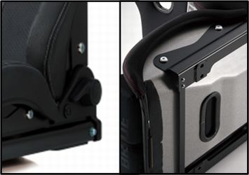 BRIDE ブリッド edirb 162 エディルブ162 ブラック (グレーステッチ) カーボン製シェル (G62PLC edirb BRIDE ブリッド エディルブ シート セミバケット 162 カーボン製