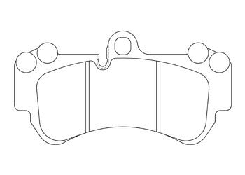 ENDLESS ブレーキパッド SR01 フォルクスワーゲン トゥアレグ 7LBHKS 07/5〜11/1 【EIP164SR01】 フロント左右セット