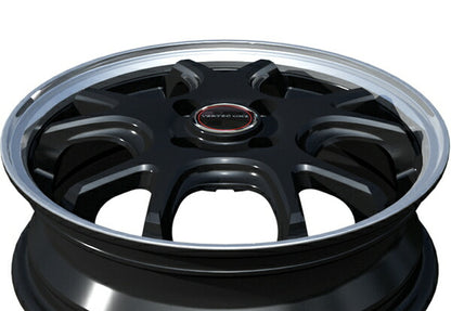 MID(マルカサービス) VERTEC ONE/EXE5 【15×4.5J 4-100 INSET45】 スバル ステラ/ステラカスタム LA100F/LA110F 2011/05〜2014/12