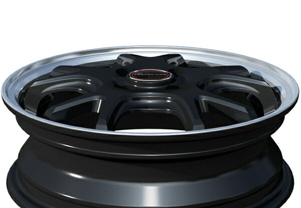 MID(マルカサービス) VERTEC ONE/EXE5 【15×4.5J 4-100 INSET45】 スバル ステラ/ステラカスタム LA100F/LA110F 2011/05〜2014/12