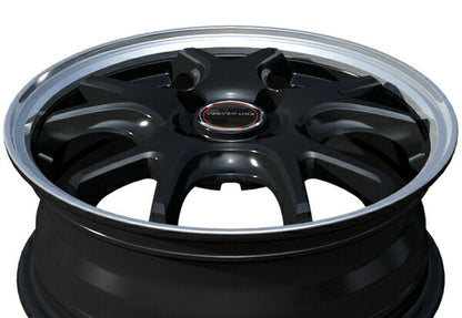 MID(マルカサービス) VERTEC ONE/EXE5 【15×5.5J 4-100 INSET43】 ホンダ フィット GE系 2007/10〜2013/09
