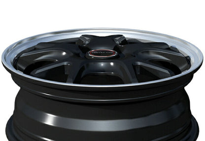 MID(マルカサービス) VERTEC ONE/EXE5 【15×5.5J 4-100 INSET43】 マツダ デミオ DJ系 2014/09〜2019/07