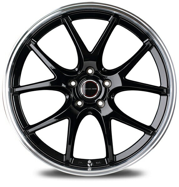 MID(マルカサービス) VERTEC ONE/EXE5 【15×5.5J 4-100 INSET43】 ニッサン ウイングロード 12系 2005/11〜2018/03