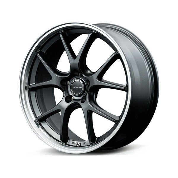 MID(マルカサービス) VERTEC ONE/EXE5 V selection 【15×4.5J 4-100 INSET45】 ダイハツ ムーヴ/ムーヴカスタム LA100S/LA110S 2010/12〜2014/12
