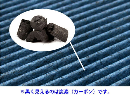 STRIKE エアコンフィルター カーボンタイプ PM2.5cut ver. トヨタ カローラツーリングハイブリッド ZWE211/ZWE214 2019/09〜