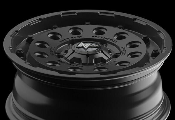 MID(マルカサービス) NITRO POWER/H12 SHOTGUN 【15×6J 6-139 INSET33 バレルブラック】 トヨタ ハイエース/レジアスエース 200系 2004/08〜