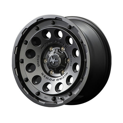 MID(マルカサービス) NITRO POWER/H12 SHOTGUN 【17×8J 6-139 INSET20 バレルブラック】 トヨタ FJクルーザー 15系 2009/09〜
