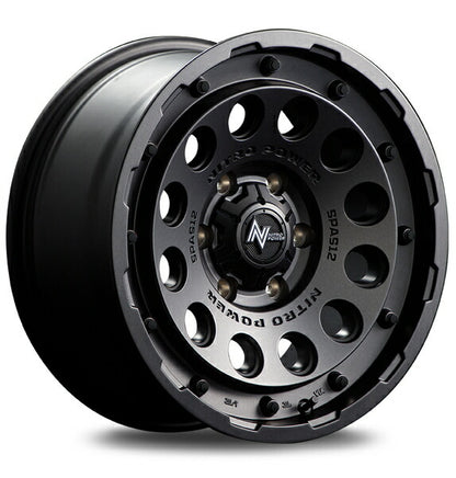 MID(マルカサービス) NITRO POWER/H12 SHOTGUN 【15×5J 4-100 INSET45】 マツダ フレアワゴン/フレアワゴンカスタムスタイル 32系 2013/04〜