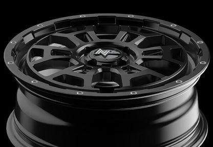 MID(マルカサービス) NITRO POWER/H6 SLUG 【16×6J 4-100 INSET40 セミグロスブラック】 ホンダ フィットクロスター GR系 2020/02〜