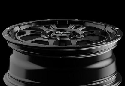 MID(マルカサービス) NITRO POWER/H6 SLUG 【16×6J 4-100 INSET40 セミグロスブラック】 ホンダ フィットクロスター GR系 2020/02〜