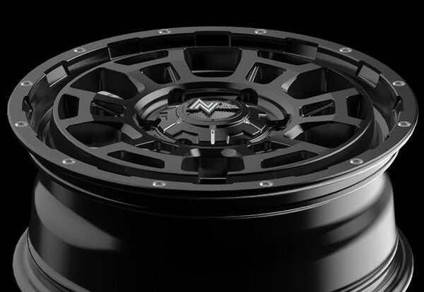 MID(マルカサービス) NITRO POWER/H6 SLUG 【16×6.5J 6-139 INSET48 セミグロスブラック】 ニッサン キャラバン 25系 1986/09〜