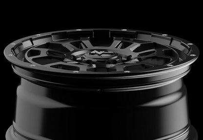 MID(マルカサービス) NITRO POWER/H6 SLUG 【16×7J 5-114 INSET40 セミグロスブラック】 トヨタ ハリアー 60系
