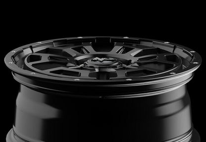 MID(マルカサービス) NITRO POWER/H6 SLUG 【17×7J 5-114 INSET42 セミグロスブラック】