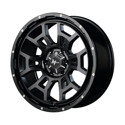 MID(マルカサービス) NITRO POWER/H6 SLUG 【16×6J 4-100 INSET40 セミグロスブラック】 ホンダ フィットクロスター GR系 2020/02〜