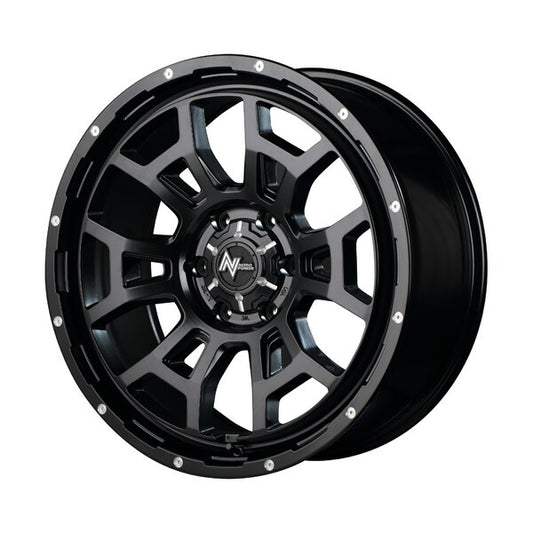 MID(マルカサービス) NITRO POWER/H6 SLUG 【20×8.5J 6-139 INSET20 セミグロスブラック】