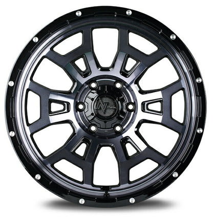 MID(マルカサービス) NITRO POWER/H6 SLUG 【16×7J 5-114 INSET40 セミグロスブラック】 ミツビシ グランディス NA系
