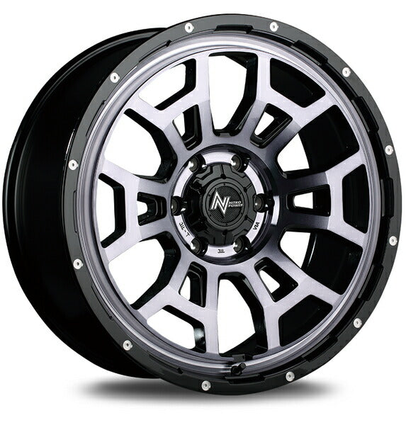 MID(マルカサービス) NITRO POWER/H6 SLUG 【16×7J 5-114 INSET40 セミグロスブラック】 ミツビシ エアトレック CU系