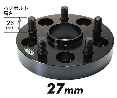 KYO-EI WIDE TREAD SPACER for LEXUS LS 汎用品 【ネジサイズ:M14×P1.5 5穴 PCD:120 ハブ径:60mm 厚み:27mm 外径:165mm】 5827W1
