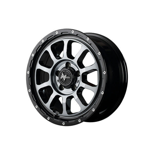 MID(マルカサービス) NITRO POWER/M10 PERSHING-S 【16×7J 5-114 INSET40 ブラック/DC】 ニッサン ステージア 35系