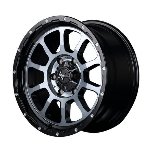 MID(マルカサービス) NITRO POWER/M10 PERSHING 【17×8J 6-139 INSET20 ブラック/DC】 トヨタ ハイラックスサーフ 210系 2002/10〜