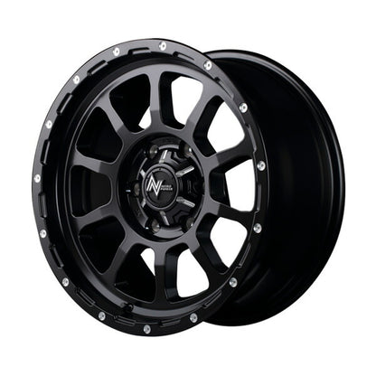 MID(マルカサービス) NITRO POWER/M10 PERSHING 【15×6J 6-139 INSET33 セミグロスブラック】 トヨタ ハイエース/レジアスエース 200系 2004/08〜