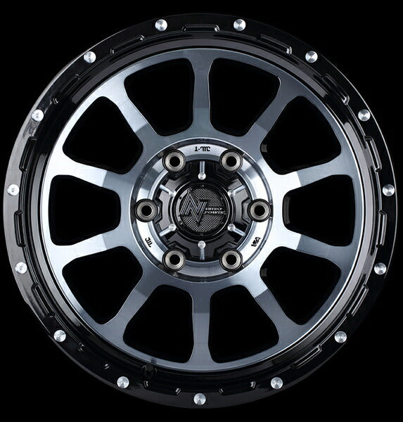 MID(マルカサービス) NITRO POWER/M10 PERSHING-KC 【14×4.5J 4-100 INSET45 ブラック/DC】 ダイハツ タフト LA900系 2020/06〜