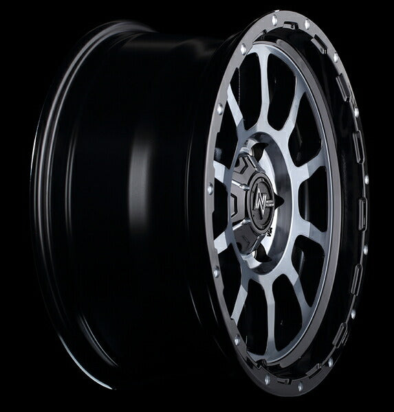 MID(マルカサービス) NITRO POWER/M10 PERSHING-KC 【14×4.5J 4-100 INSET45 ブラック/DC】 ニッサン ルークス/ルークスハイウェイスター ML21S 2009/12〜2013/03