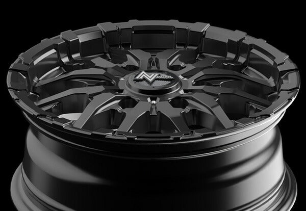 MID(マルカサービス) NITRO POWER/M26 CROSS FANG 【15×6J 6-139 INSET33 バレルブラック】