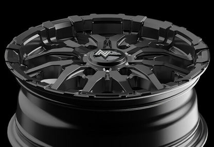 MID(マルカサービス) NITRO POWER/M26 CROSS FANG 【15×6J 6-139 INSET33 バレルブラック】