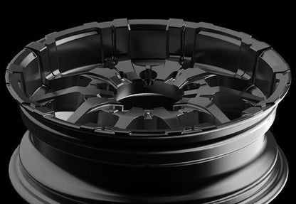 MID(マルカサービス) NITRO POWER/M26 CROSS FANG 【16×5.5J 5-139 INSET20 バレルブラック】