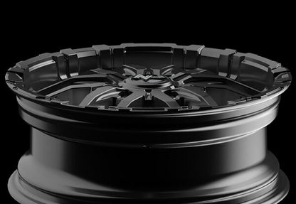 MID(マルカサービス) NITRO POWER/M26 CROSS FANG 【17×6.5J 6-139 INSET48 バレルブラック】