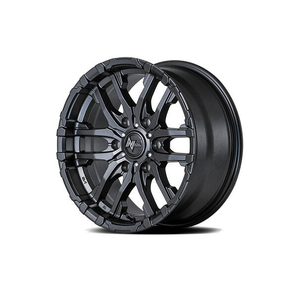 MID(マルカサービス) NITRO POWER/M26 CROSS FANG 【17×6.5J 6-139 INSET48 バレルブラック】