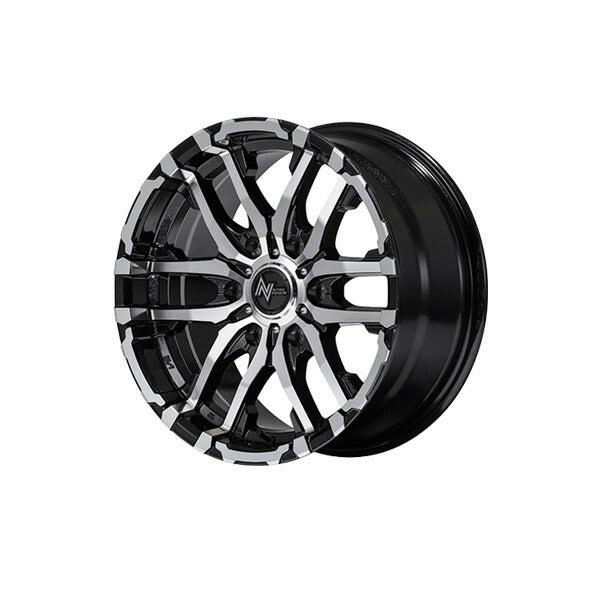 MID(マルカサービス) NITRO POWER/M26 CROSS FANG 【15×6J 6-139 INSET33 ブラックメタリック】 トヨタ ハイエース/レジアスエース 200系 2004/08〜