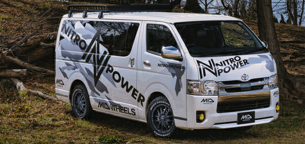 MID(マルカサービス) NITRO POWER/M26 CROSS FANG 【17×8J 6-139 INSET20 バレルブラック】 トヨタ ランドクルーザープラド 150系 2009/09〜