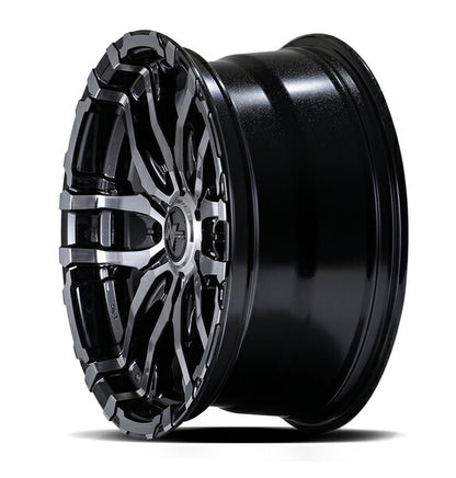 MID(マルカサービス) NITRO POWER/M26 CROSS FANG 【17×6.5J 6-139 INSET48 バレルブラック】