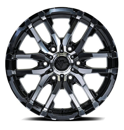 MID(マルカサービス) NITRO POWER/M26 CROSS FANG 【17×8J 6-139 INSET20 バレルブラック】 トヨタ ランドクルーザープラド 150系 2009/09〜