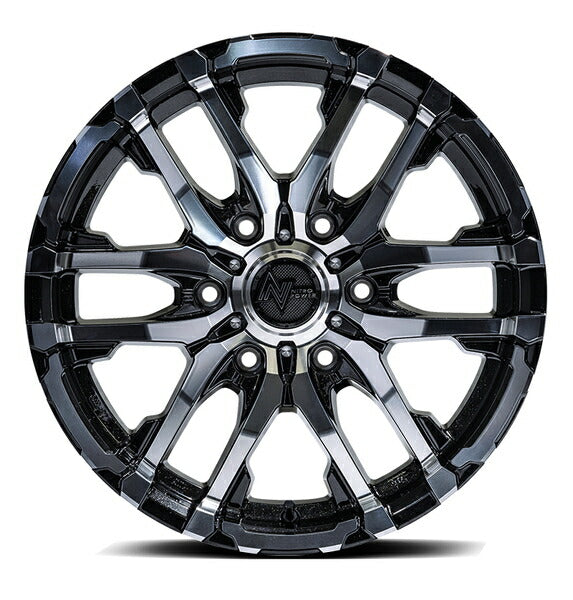 MID(マルカサービス) NITRO POWER/M26 CROSS FANG 【15×6J 6-139 INSET33 バレルブラック】