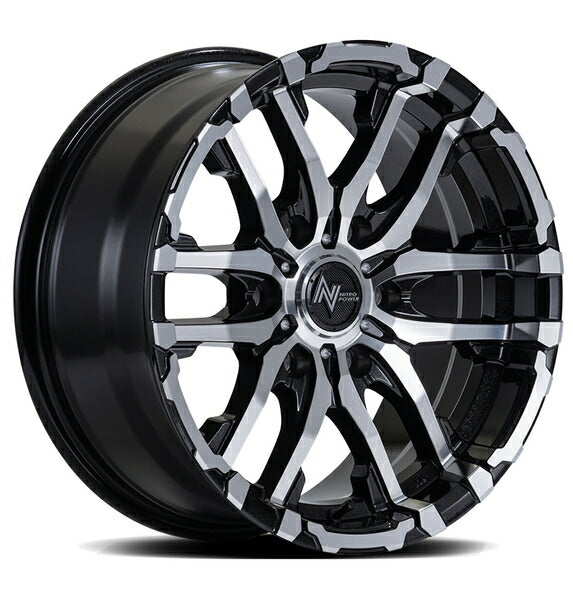 MID(マルカサービス) NITRO POWER/M26 CROSS FANG 【17×8J 6-139 INSET20 バレルブラック】 トヨタ ランドクルーザープラド 150系 2009/09〜