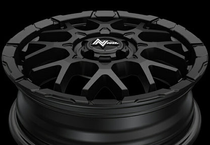 MID(マルカサービス) NITRO POWER/M28 BULLET-KC 【15×5J 4-100 INSET48 ブラック/ミラー】 スズキ エブリイワゴン DA17W 2015/02〜
