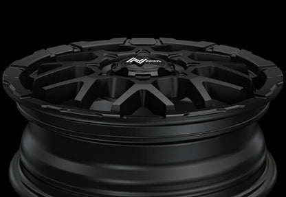 MID(マルカサービス) NITRO POWER/M28 BULLET-KC 【15×5J 4-100 INSET48 ブラック/ミラー】 ニッサン ルークス/ルークスハイウェイスター ML21S 2009/12〜2013/03