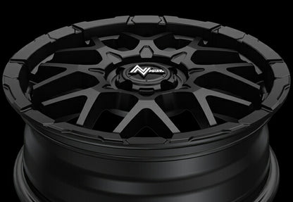 MID(マルカサービス) NITRO POWER/M28 BULLET-KC 【16×6J 4-100 INSET40 セミグロスブラック】 トヨタ アクア 10系 2011/12〜