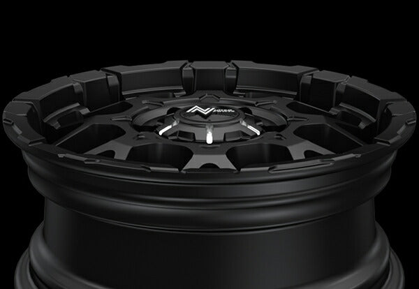 MID(マルカサービス) NITRO POWER/M28 BULLET 【16×6.5J 6-139 INSET38 セミグロスブラック】