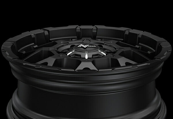 MID(マルカサービス) NITRO POWER/M28 BULLET 【17×6.5J 6-139 INSET48 ブラック/ミラー】 ニッサン NV350キャラバン 25系 1986/09〜